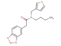 2-(1,3-benzodioxol-5-yl)-N-butyl-N-(3-thienylmethyl)acetamide