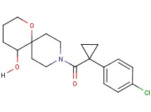 9-{[1-(4-chlorophenyl)cyclopropyl]carbonyl}-1-oxa-9-azaspiro[5.5]undecan-5-ol