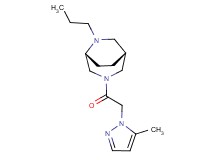(1R*,5R*)-3-[(5-methyl-1H-pyrazol-1-yl)acetyl]-6-propyl-3,6-diazabicyclo[3.2.2]nonane