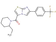 3-[(2-ethyl-1-piperidinyl)carbonyl]-6-[4-(trifluoromethyl)phenyl]imidazo[2,1-b][1,3]thiazole