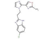 5-chloro-2-{2-[2-(2-methyl-1,3-oxazol-4-yl)-1H-imidazol-1-yl]ethyl}-1H-benzimidazole