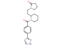 1-(2-{1-[4-(1H-1,2,4-triazol-3-yl)benzoyl]-2-piperidinyl}ethyl)-2-pyrrolidinone