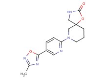 7-[5-(3-methyl-1,2,4-oxadiazol-5-yl)-2-pyridinyl]-1-oxa-3,7-diazaspiro[4.5]decan-2-one