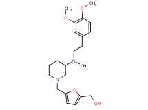 [5-({3-[[2-(3,4-dimethoxyphenyl)ethyl](methyl)amino]-1-piperidinyl}methyl)-2-furyl]methanol