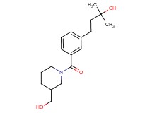 4-(3-{[3-(hydroxymethyl)-1-piperidinyl]carbonyl}phenyl)-2-methyl-2-butanol