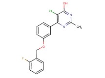 5-chloro-6-{3-[(2-fluorobenzyl)oxy]phenyl}-2-methylpyrimidin-4-ol