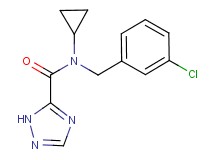 N-(3-chlorobenzyl)-N-cyclopropyl-1H-1,2,4-triazole-5-carboxamide