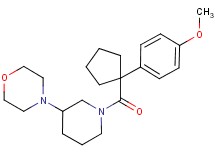 4-(1-{[1-(4-methoxyphenyl)cyclopentyl]carbonyl}-3-piperidinyl)morpholine