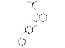 2-[2-(acetylamino)ethyl]-N-(4-phenoxyphenyl)-1-piperidinecarboxamide