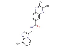 2,3-dimethyl-N-[(8-methylimidazo[1,2-a]pyridin-3-yl)methyl]-6-quinoxalinecarboxamide