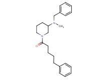 N-benzyl-N-methyl-1-(5-phenylpentanoyl)-3-piperidinamine