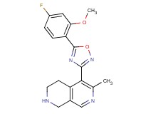 5-[5-(4-fluoro-2-methoxyphenyl)-1,2,4-oxadiazol-3-yl]-6-methyl-1,2,3,4-tetrahydro-2,7-naphthyridine hydrochloride