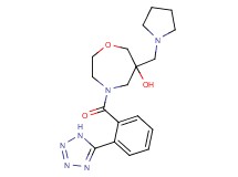 6-(pyrrolidin-1-ylmethyl)-4-[2-(1H-tetrazol-5-yl)benzoyl]-1,4-oxazepan-6-ol