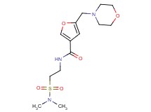 N-{2-[(dimethylamino)sulfonyl]ethyl}-5-(morpholin-4-ylmethyl)-3-furamide