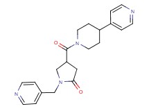 1-(4-pyridinylmethyl)-4-{[4-(4-pyridinyl)-1-piperidinyl]carbonyl}-2-pyrrolidinone