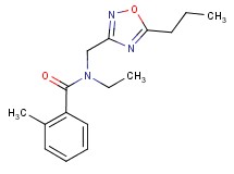 N-ethyl-2-methyl-N-[(5-propyl-1,2,4-oxadiazol-3-yl)methyl]benzamide