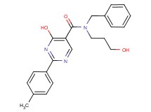 N-benzyl-4-hydroxy-N-(3-hydroxypropyl)-2-(4-methylphenyl)pyrimidine-5-carboxamide