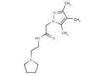 N-(2-pyrrolidin-1-ylethyl)-2-(3,4,5-trimethyl-1H-pyrazol-1-yl)acetamide