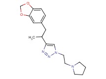 4-[2-(1,3-benzodioxol-5-yl)-1-methylethyl]-1-(2-pyrrolidin-1-ylethyl)-1H-1,2,3-triazole