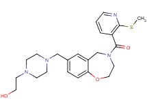 2-{4-[(4-{[2-(methylthio)-3-pyridinyl]carbonyl}-2,3,4,5-tetrahydro-1,4-benzoxazepin-7-yl)methyl]-1-piperazinyl}ethanol