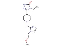4-ethyl-5-(1-{[1-(2-methoxyethyl)-1H-imidazol-2-yl]methyl}piperidin-4-yl)-2,4-dihydro-3H-1,2,4-triazol-3-one