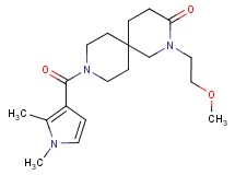 9-[(1,2-dimethyl-1H-pyrrol-3-yl)carbonyl]-2-(2-methoxyethyl)-2,9-diazaspiro[5.5]undecan-3-one