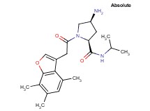 (4S)-4-amino-N-isopropyl-1-[(4,6,7-trimethyl-1-benzofuran-3-yl)acetyl]-L-prolinamide