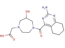 {4-[(2-amino-5,6,7,8-tetrahydroquinazolin-4-yl)carbonyl]-6-hydroxy-1,4-diazepan-1-yl}acetic acid