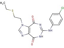 6-[(4-chlorophenyl)amino]-1-[2-(ethylthio)ethyl]imidazo[4,5-e][1,3]diazepine-4,8(1H,5H)-dione