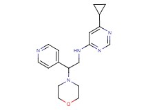 6-cyclopropyl-N-(2-morpholin-4-yl-2-pyridin-4-ylethyl)pyrimidin-4-amine