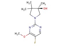 (3R)-1-(5-fluoro-4-methoxy-2-pyrimidinyl)-3,4,4-trimethyl-3-pyrrolidinol