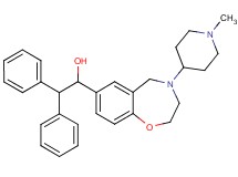 1-[4-(1-methyl-4-piperidinyl)-2,3,4,5-tetrahydro-1,4-benzoxazepin-7-yl]-2,2-diphenylethanol