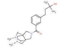 4-(3-{[(1s,5s)-7,10-dimethyl-3,7,10-triazatricyclo[3.3.3.0~1,5~]undec-3-yl]carbonyl}phenyl)-2-methyl-2-butanol