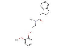 2-(2,3-dihydro-1H-inden-1-yl)-N-[3-(2-methoxyphenoxy)propyl]-N-methylacetamide