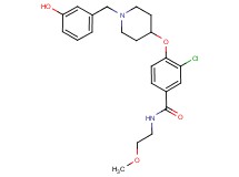 3-chloro-4-{[1-(3-hydroxybenzyl)-4-piperidinyl]oxy}-N-(2-methoxyethyl)benzamide