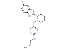 5-{[2-(5-fluoro-1H-benzimidazol-2-yl)-1-piperidinyl]methyl}-N-propyl-2-pyrimidinamine