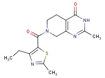7-[(4-ethyl-2-methyl-1,3-thiazol-5-yl)carbonyl]-2-methyl-5,6,7,8-tetrahydropyrido[3,4-d]pyrimidin-4(3H)-one