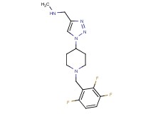 N-methyl-1-{1-[1-(2,3,6-trifluorobenzyl)-4-piperidinyl]-1H-1,2,3-triazol-4-yl}methanamine bis(trifluoroacetate)