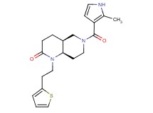 (4aS*,8aR*)-6-[(2-methyl-1H-pyrrol-3-yl)carbonyl]-1-[2-(2-thienyl)ethyl]octahydro-1,6-naphthyridin-2(1H)-one