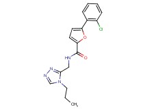 5-(2-chlorophenyl)-N-[(4-propyl-4H-1,2,4-triazol-3-yl)methyl]-2-furamide