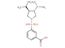 3-{[(3S*,4R*)-3-(dimethylamino)-4-isopropyl-1-pyrrolidinyl]sulfonyl}benzoic acid