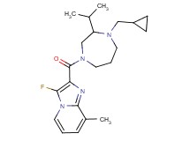 2-{[4-(cyclopropylmethyl)-3-isopropyl-1,4-diazepan-1-yl]carbonyl}-3-fluoro-8-methylimidazo[1,2-a]pyridine
