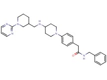N-benzyl-2-{4-[4-({[1-(2-pyrimidinyl)-3-piperidinyl]methyl}amino)-1-piperidinyl]phenyl}acetamide