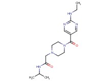 2-(4-{[2-(ethylamino)-5-pyrimidinyl]carbonyl}-1-piperazinyl)-N-isopropylacetamide