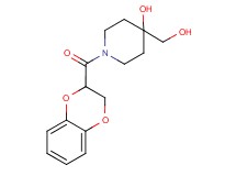 1-(2,3-dihydro-1,4-benzodioxin-2-ylcarbonyl)-4-(hydroxymethyl)piperidin-4-ol