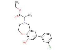 ethyl 2-[7-(3-chlorophenyl)-9-hydroxy-2,3-dihydro-1,4-benzoxazepin-4(5H)-yl]propanoate