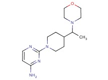 2-{4-[1-(4-morpholinyl)ethyl]-1-piperidinyl}-4-pyrimidinamine