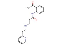 N-(2-acetylphenyl)-3-[(2-pyridin-2-ylethyl)amino]propanamide