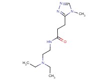 N-[2-(diethylamino)ethyl]-3-(4-methyl-4H-1,2,4-triazol-3-yl)propanamide
