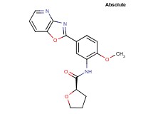(2R)-N-(2-methoxy-5-[1,3]oxazolo[4,5-b]pyridin-2-ylphenyl)tetrahydrofuran-2-carboxamide